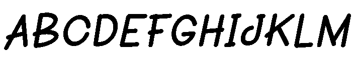ValleyFunky-Slant Font UPPERCASE
