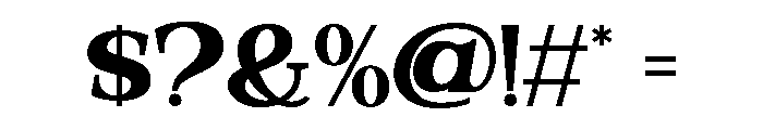 Valloria-Black Font OTHER CHARS