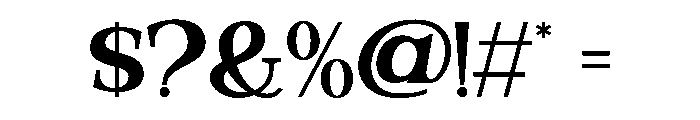 Valloria-Bold Font OTHER CHARS