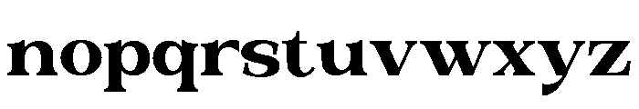Valloria Extra Bold Font LOWERCASE