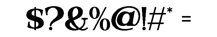 Valloria-ExtraBold Font OTHER CHARS