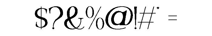 Valloria-ExtraLight Font OTHER CHARS