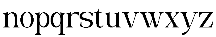 Valloria-ExtraLight Font LOWERCASE