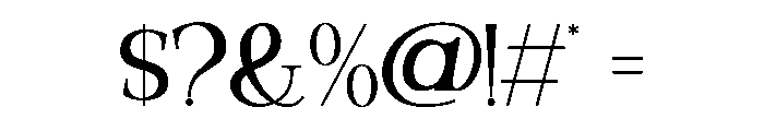 Valloria-Light Font OTHER CHARS