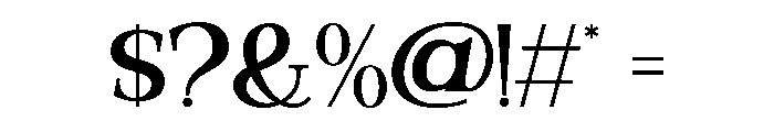 Valloria-Medium Font OTHER CHARS