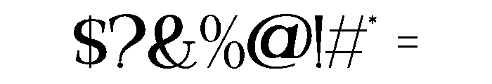 Valloria-Regular Font OTHER CHARS