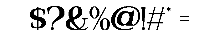 Valloria Semi Bold Font OTHER CHARS