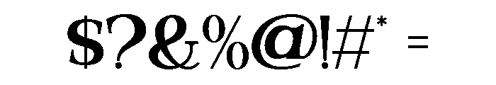 Valloria-SemiBold Font OTHER CHARS