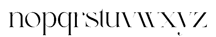 Valonne Font LOWERCASE