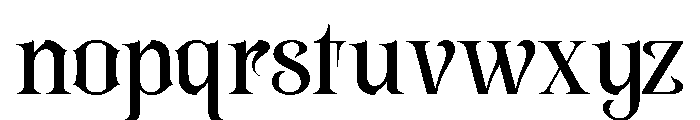 Valortha-Regular Font LOWERCASE