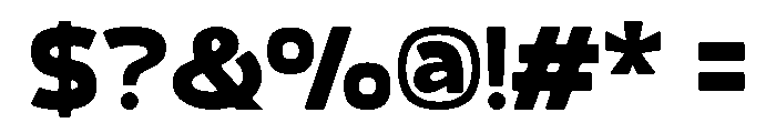 Valtora Extra Bold Font OTHER CHARS