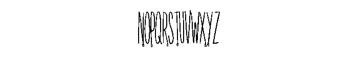 Vampire Blood By Squeeb Regular Font LOWERCASE
