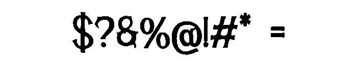 Vampire_Gothic Font OTHER CHARS