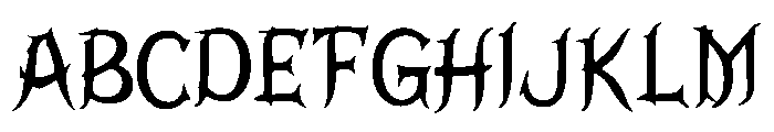 Vampire_Gothic Font UPPERCASE