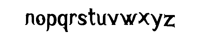 Vampire_Gothic Font LOWERCASE