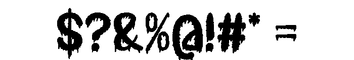 Vampire Kingdom Regular Font OTHER CHARS