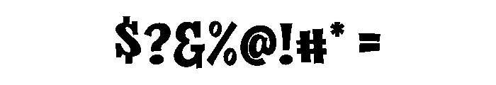 Vampiric Font OTHER CHARS