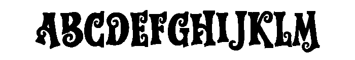 Vampiric Font UPPERCASE