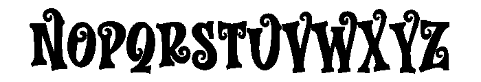 Vampiric Font UPPERCASE