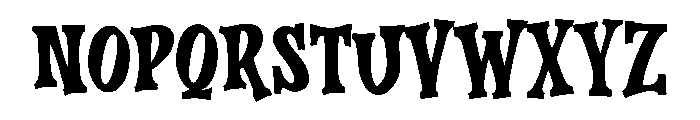 Vampiric Font LOWERCASE
