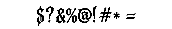 Vampyra Font OTHER CHARS