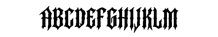 Vampyra Font UPPERCASE