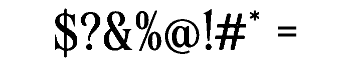 Vampyx Font OTHER CHARS