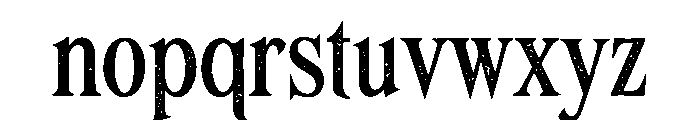 Vampyx Font LOWERCASE