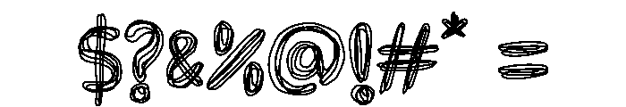 Van Go Loopline Font OTHER CHARS