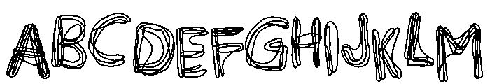 Van Go Loopline Font UPPERCASE