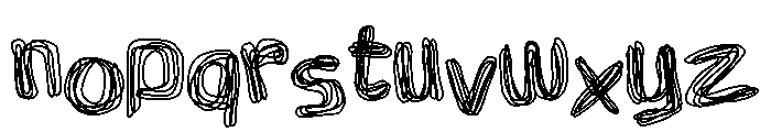 Van Go Loopline Font LOWERCASE
