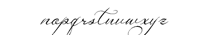 Van Marigella Italic Font LOWERCASE