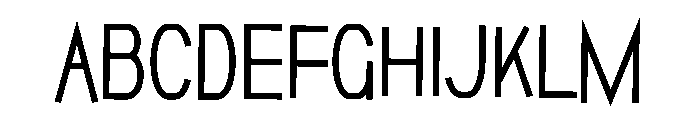 Vanblew Font UPPERCASE