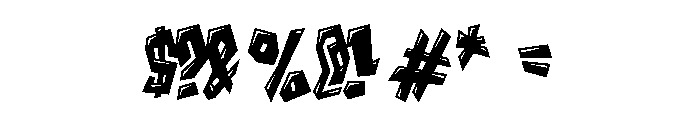 Vandal Crew Regular Font OTHER CHARS