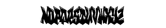 Vandal Crew Regular Font LOWERCASE