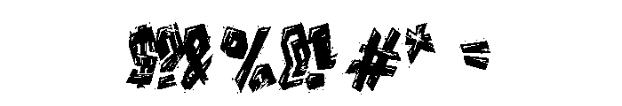 Vandal Crew Rough Font OTHER CHARS
