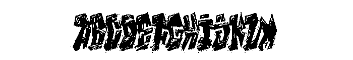 Vandal Crew Rough Font UPPERCASE