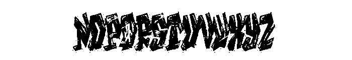 Vandal Crew Rough Font UPPERCASE