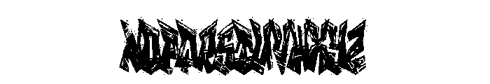 Vandal Crew Rough Font LOWERCASE