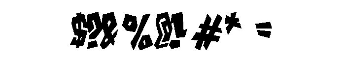 Vandal Crew Simple Font OTHER CHARS