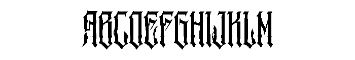 Vandergrim Font UPPERCASE