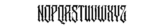 Vandergrim Font UPPERCASE