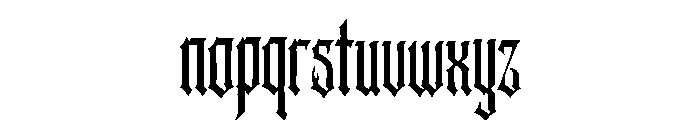 Vandergrim Font LOWERCASE