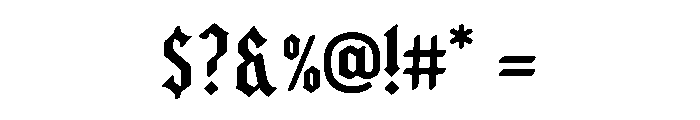 Vandorick Font OTHER CHARS