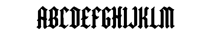 Vandorick Font UPPERCASE
