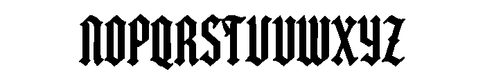Vandorick Font UPPERCASE