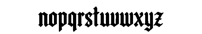 Vandorick Font LOWERCASE