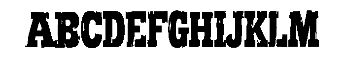 Vandrix Font UPPERCASE