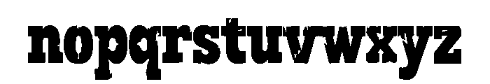 Vandrix Font LOWERCASE