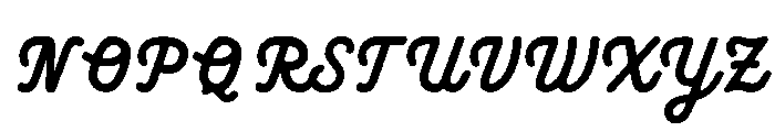 Vane Dream Regular Font UPPERCASE